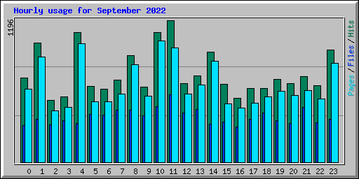 Hourly usage for September 2022